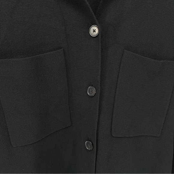 Aritzia Babaton Womens NEW Society Shirt Jacket Size XS Button Up Knit Black - Picture 12 of 13